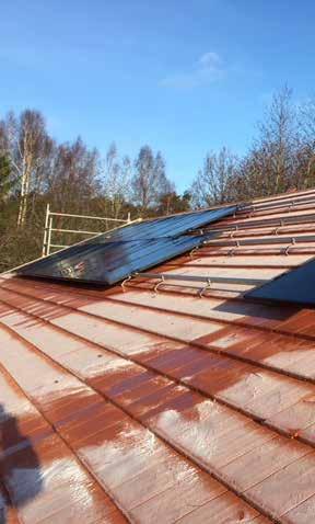 SOLCELLER TÖLÖ ÄNGAR Effecta har under 2017 monterat solceller i ett nybyggt kvarter i Tölö, Kungsbacka.