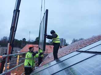 TÖLÖ ÄNGAR SOLFÅNGARE Effecta har under 2017 monterade solfångare på fyra fastigheter i det