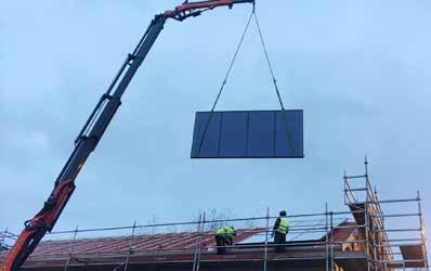 Energin kommer att fördelas mellan fastigheterna i ett för området byggt kulvertsystem.