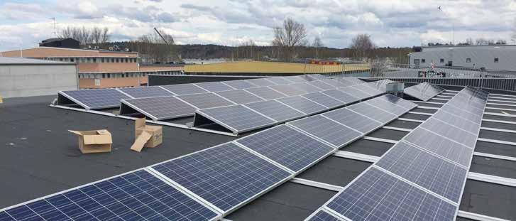 SOLCELLER ELON KUNGSBACKA Effecta har under våren 2016 monterat och driftsatt