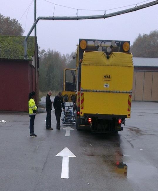 Linjer i tvärled behöver förmarkeras med ett stödsystem t.ex. tröghetsnavigering.