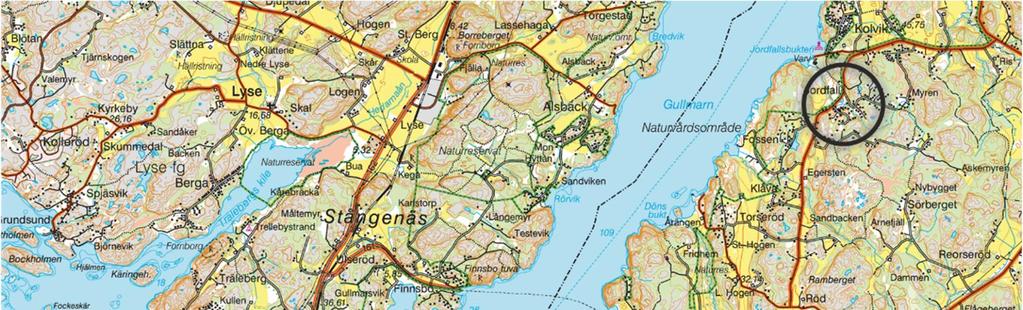 1 Orientering 1.1 Bakgrund och syfte Samfälligheten Jordfall ligger vid Gullmarn på Bokenäsets norra del i Uddevalla kommun, ca 20 km väster om Uddevalla och 10 km nordost om Lysekil, se Figur 1.