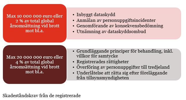 Sanktioner Dessutom kan drabbade resa skadeståndskrav.