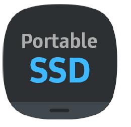 1. Köra programvaran Samsung Portable SSD Välj ikonen för programmet Samsung Portable SSD på skrivbordet.