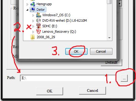 Inställningar i datorn, UOV Setup Send mode: Se avsnitt 3.2, sidan 7. Send to: Här väljer man om kameran ska skicka till e-post eller mobiltelefonnummer.