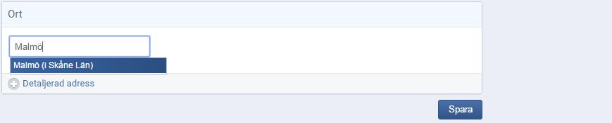 intresseanmälningar. Orter Här lägger man till eller tar bort de orter ni erbjuder utbildningar på.
