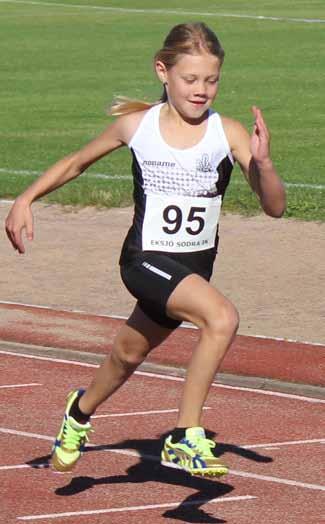 5*60 m stafett 50,67 Ljungby FIK Ljungby 28/8 Louise Johansson -06, Lova Elwing -06, Meleine Ekelund -06, Elvira Hall -06, Tuva Persson -06 53,43 Eksjö Södra IK Jönköping 28/5 Ida Dahlén-06, Sara