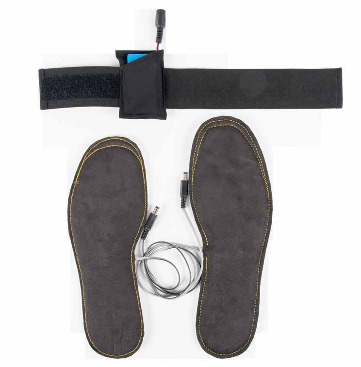Förlängningssladdar (60 cm eller 100 cm) för förvaring i t. ex. byxficka beställs separat. Batterifickor ingår. Levereras med laddare och batteri.