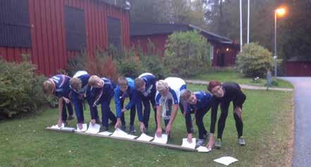Orientering Ovan ser ni en bild från en av våra alla träningar.