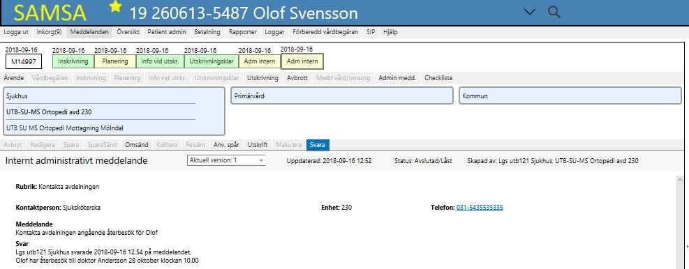 Valbara enheter visas, välj vilken enhet som ska medverka i aktiviteten. Fyll i information 5.