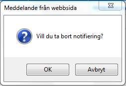 Ta bort meddelande i Inkorg.