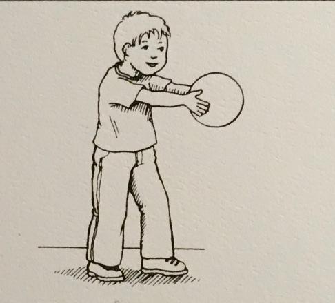 Håller penna med pronerat tvärgrepp 2,5 år 3 år 4-5 år Springer med fart Klarar snabba tempo och riktningsförändringar,