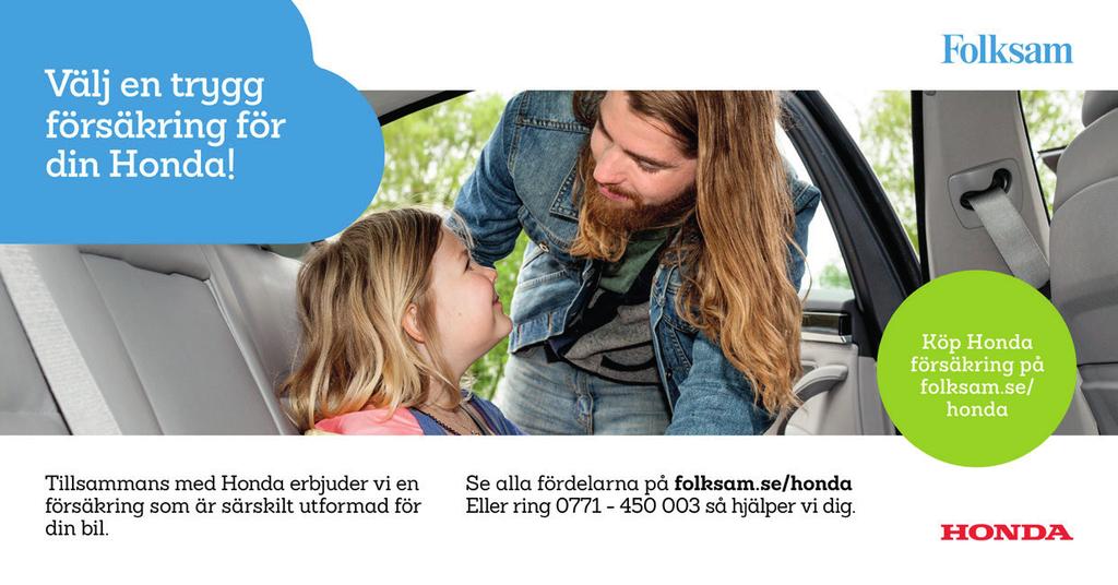 Honda-kortet Finansiering Handla räntefritt idag, betala i juni!