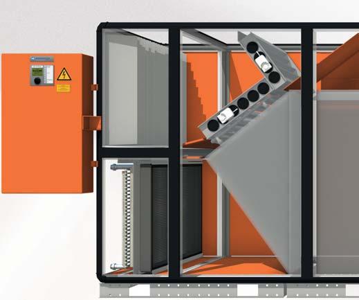 2 1 4 Adconair Adiabatic 1 Kylsystem för avdunstning Evaporativ kylningsgrad >90% Inga ytterligare tryckfall på luftsidan genom installation i luftvägarna, som t.ex.