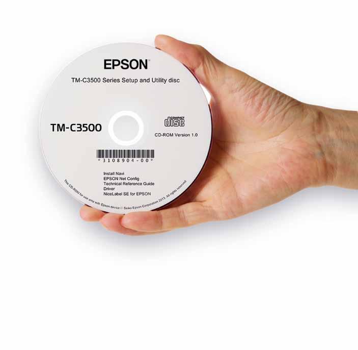 Enkel och intuitiv programvara Enkel installationsprogramvara NiceLabel SE for Epson Nätverksanvändning Den