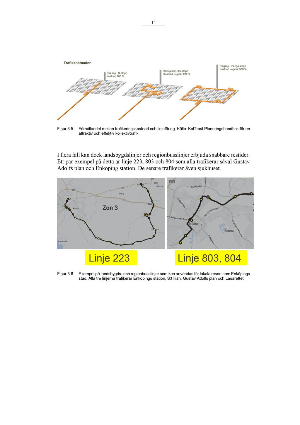 64/18 Planeringsprinciper för busstrafiken i Enköpings stad - KT2018-0122-6 Planeringsprinciper för busstrafiken i Enköpings stad : Planeringsprinciper för busstrafiken i Enköpings stad 11 Figur 3.