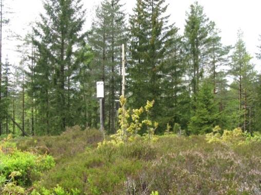 Placering på ett vidsträckt öppet fält, ca 6 m från stranden och 