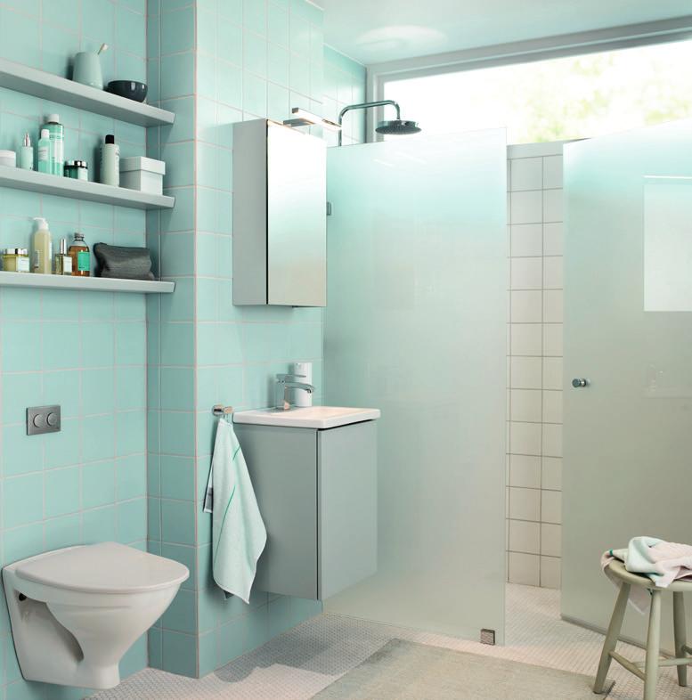 Free Det minsta tvättstället i serien Free är en perfekt inredning för små badrum. Det är både smalare och grundare än vad som är vanligt, vilket gör dimensionerna proportionerliga.
