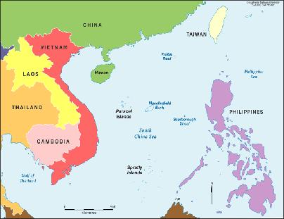 Spratly- och Paracelöarna är två ögrupper i Sydkinesiska sjön. De flesta av öarna är bara små kobbar där många hamnar under vattenytan vid högvatten.