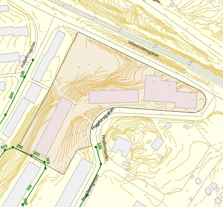 Dagvatten-PM, Parkeringsdäck Hagforsgatan 7 (9) 3.3.Dagvattenhantering I Dagvattenutredning Hagforsgatan (Sigma Civil, 2017-01-10) föreslogs makadammagasin anläggas.