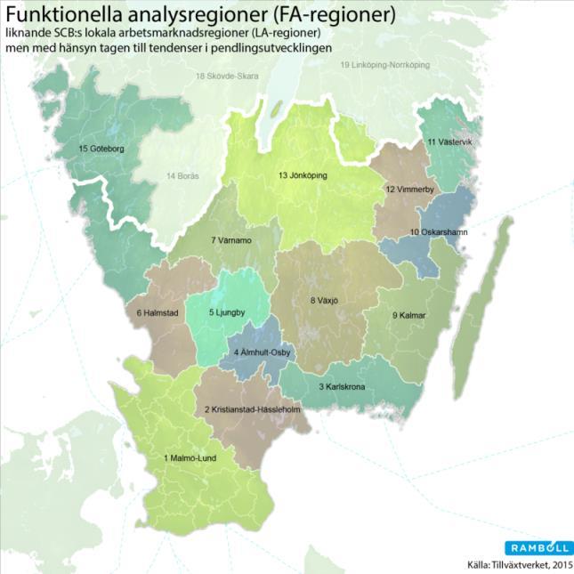 Väl fungerande förbindelser mellan de olika delregionerna i sydöstra Sverige är därför avgörande för att förbättra det mänskliga, sociala, utbildningsmässiga och ekonomiska samspelet.