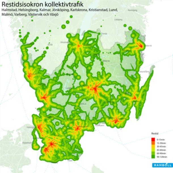 Såväl komforten som restiderna med buss kommer generellt sett heller aldrig att kunna konkurrera med tågets. Järnvägsnätet i Sydsverige.