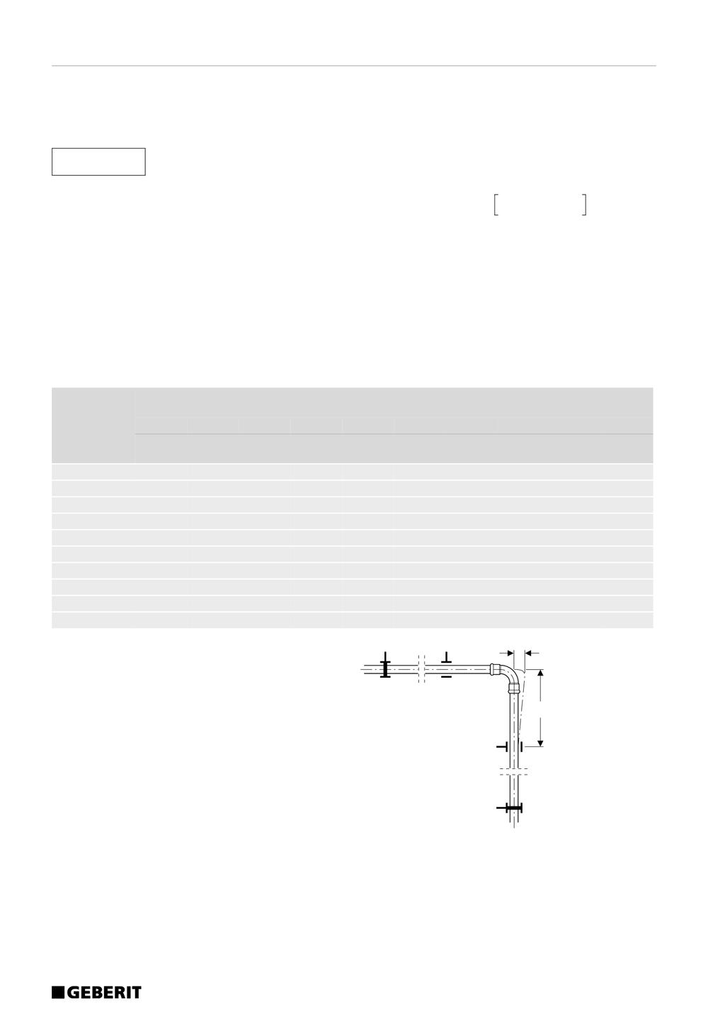 Systemteknik Geberit Mepla Expansionsupptagning Projektering Bestämning av längdvariationen Δl Längdvariationen Δl bestäms med följande formel: Längdvariation Δl [mm] Lösning: Δl = L α ΔT Δl: