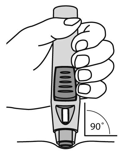 Dra av locket och kasta det. Sätt inte på locket igen eftersom det kan skada nålen inuti pennan. Använd inte pennan om du tappar den när locket inte är påsatt.