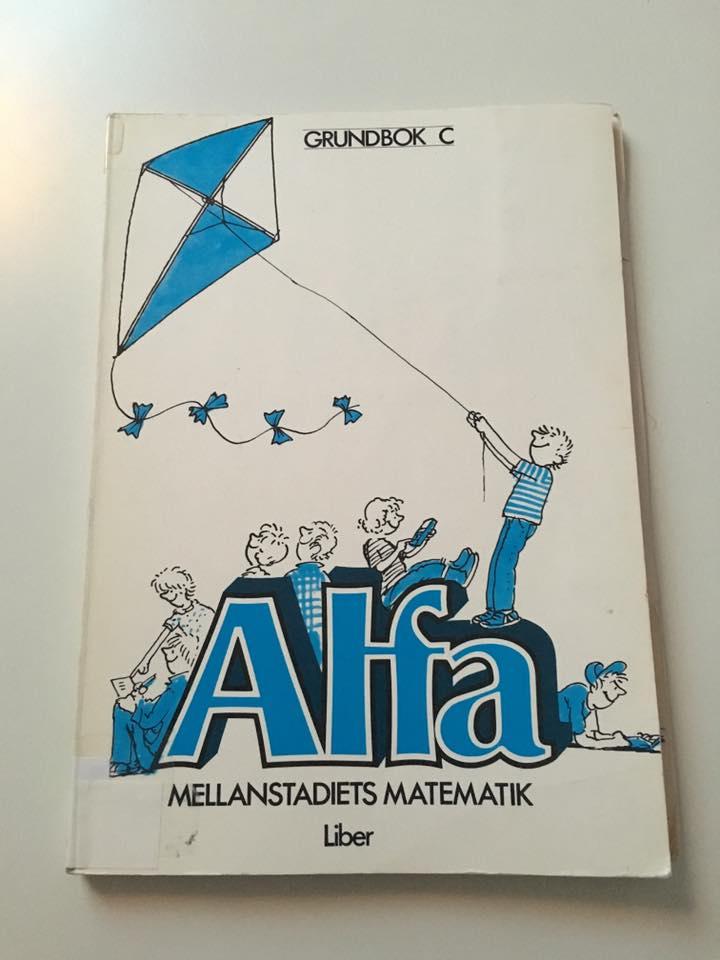 Alfa mellanstadiets matematik (1989, 1992) grundbok C och D valdes ut på samma sätt som de övriga läromedlen.