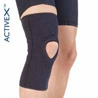 Active X Sleeve Denna pådragsmodell är avsedd att användas vid lindrigare smärttillstånd i knäet. Ortosen är uppbyggt av två olika material.