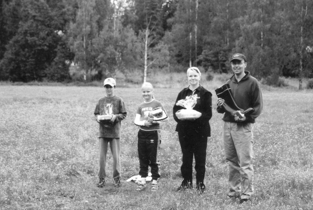 Bisamatchen 16.6.2004 Bisarna Ungkarlarna 9 2 NSU mästerskap i stövelkastning 15.8.2004 Damer (19 deltagare) Herrar (14 deltagare) 1. Erja Pursiainen 19,30 1. Patrik Erlund 25,40 2.