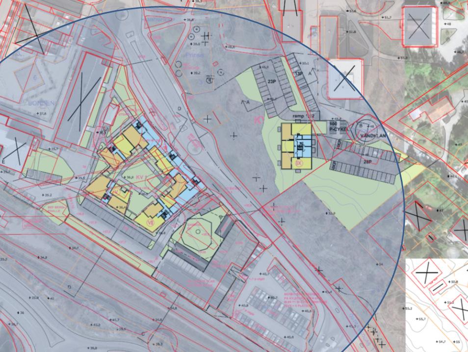 3 (18) Bostadshus Bostadshus Centrumbyggnad Nytt bostadshus (uppfört) i kv. Fållan 3:21 m.fl. Öster om rondellen finns ingen bebyggelse inom markerad yta. Figur B.1. Planskiss Förslag till ny bebyggelse inom område 1 och område 2 (Ritat av HMXW Arkitekter).