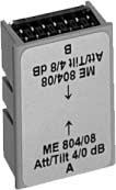 MS//ML/MPG MS Splittermodul används vid ingång och utgång. Den finns i olika varianter beroende på hur signalen skall fördelas, (MS101 används endast i utgång). MODELL MS100 MS101 Art.