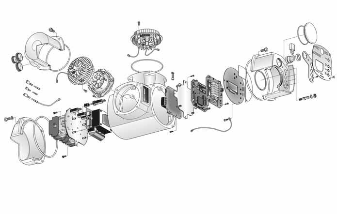 AUMATIC AC 01.1 Driftinstruktion 23. Sprängskiss och reservdelslista AUMATIC AC 01.1 55.0 53.0 54.0 15.