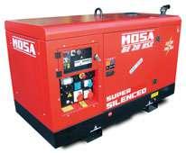 Motor: Yanmar 4TNV98 Max effekt: 38 kva (3-fas). Vikt: 1 100 Kg Kontinuerlig effekt: 35 kva (3-fas) 12,5 kva (1-fas).