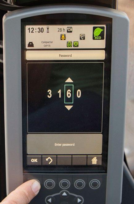 Svänglåset kan aktiveras oberoende av redskapslåset vid låg hastighet (under 5 km/h) Så enkelt är det.