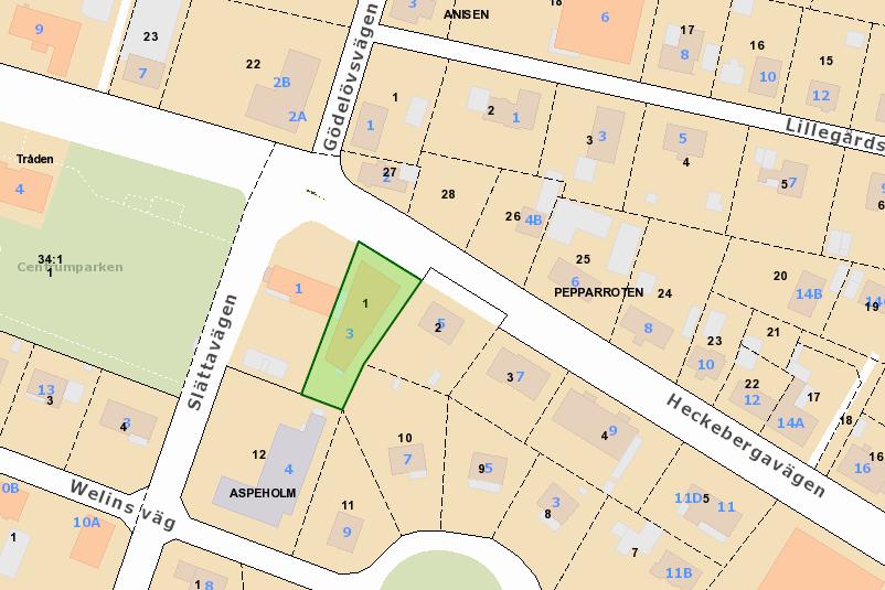 Grönstruktur- och naturvårdsprogrammet Från planområdet är det ca 50 meter till Centrumparken/Fjärilsparken.