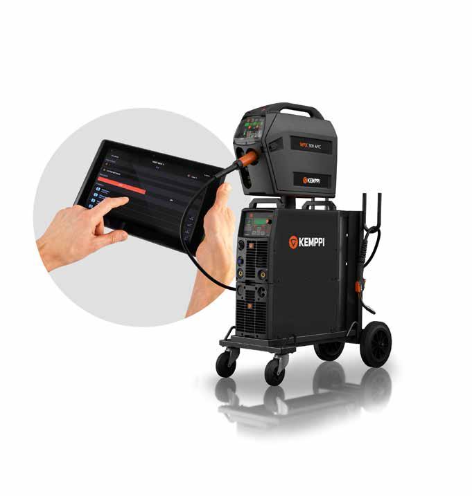 FastMig X Överlägsen svetsning Energy efficient 3 Phase CV CC System för flerprocesströmkällor: MIG, 1-MIG, pulsad MIG, MMA, och TIG Med programvaran Arc Mobile Control får du ett flexibelt sätt att