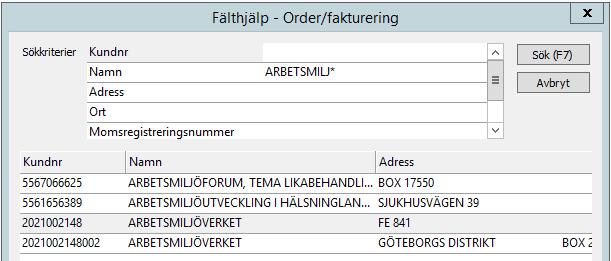 Tillfällig kund Om du ska fakturera en kund som inte finns upplagd i kundregistret och fakturering ska ske vid ett enstaka