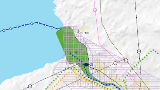 1-12 För planläggningsområdet finns flertalet reserveringar i landskapsplanen, de som har betydelse för denna planläggning är: Beteckning Beskrivning av beteckningen, bestämmelser Havsnära by