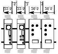 Mått Spänningsindikering Beställningskod Relä 1 Relä 2 Typ µc 3X1X ARN µ Consol kontakt PC anslutning Ingångar: µc 3011 Universal µc 3012 Process µc 3211 Universal µc 3212 Process Utgångar: A Analog