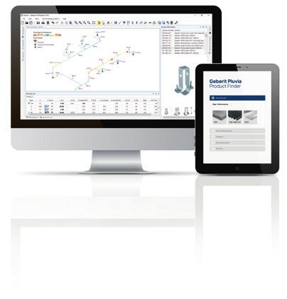 För Geberit Pluvia erbjuder Geberit även parametrisk BIM information (byggnadsinformationsmodellering) för Autodesk Revit.