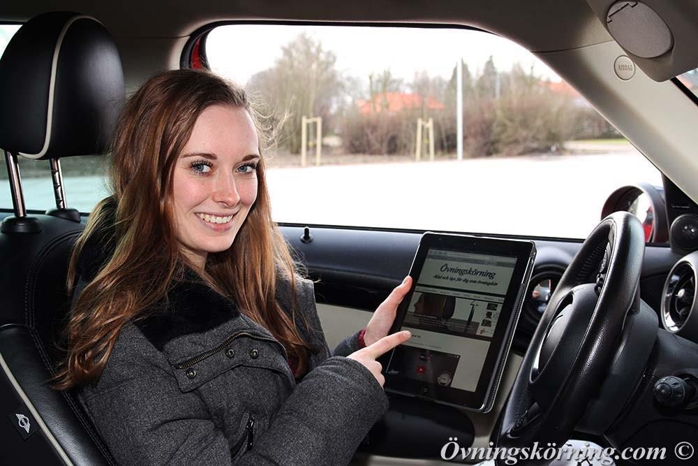 Elektroniska hjälpmedel Använd gärna Ipad eller mobiltelefon och titta på filmer eller inlägg som du hittar på övningskörning.com.