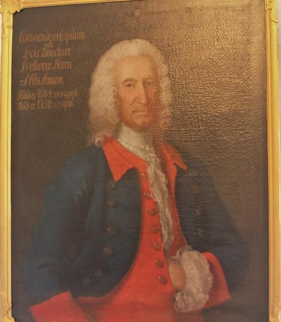 Amiralitetskapten och lotsdirektören Nils Åman född 1684 - död 1758 Efter att i 1932
