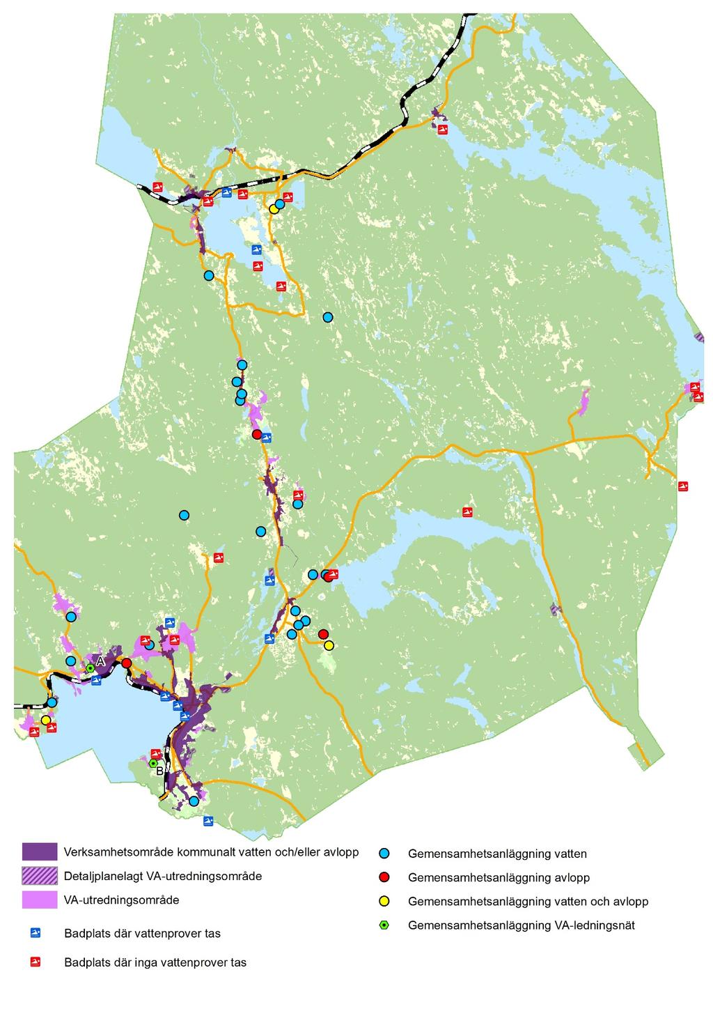 Översikt VA-utredningsområden,