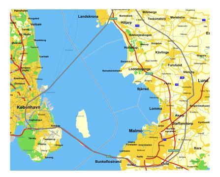63 Figur 54. Infrastruktur inom södra Öresund.