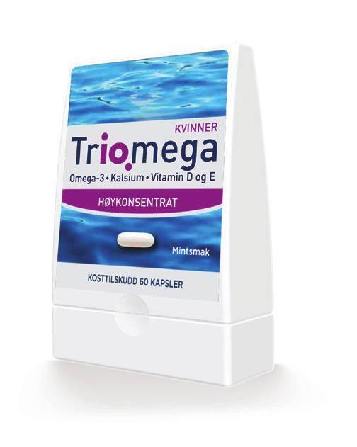 Friggs har flera nya produkter som är färdiga för lansering. Triomega Ren omega-3 Under våren har Triomega i Norge fått en ny förpackning som ger en mycket bättre synlighet i butik.