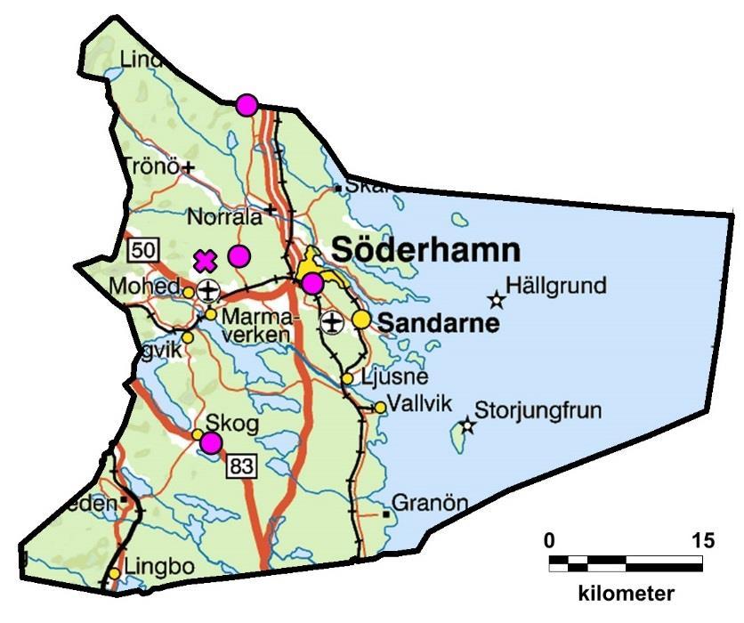 SÖDERHAMNS KOMMUN I Söderhamns kommun redovisas fem avrättningsplatser.