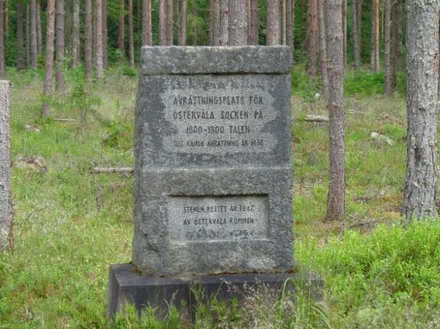 De inkom 1850 till cellfängelset i Gävle och den 15 juli 1851 avsända till afrättsplats inom Hedesunda socken för att där afrättas. (Förteckning över fångar uti Gefleborgs Länshäkte, juli 1851).