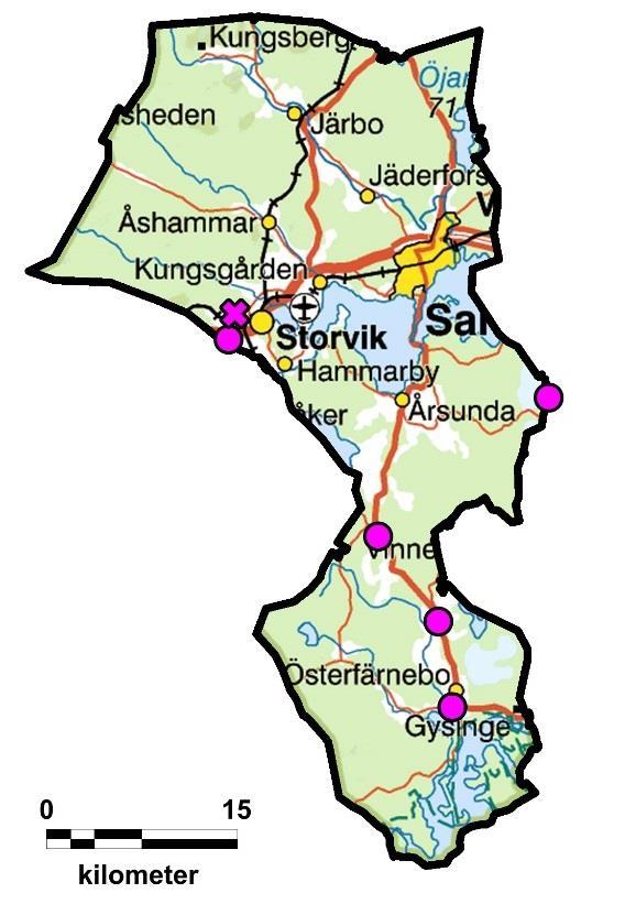 SANDVIKENS KOMMUN I Sandvikens kommun finns fem offentliga avrättningsplatser.